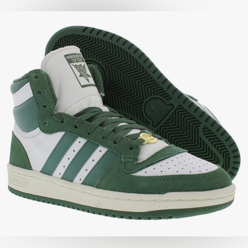 Adidas Top Ten RB Women's Shoes Cloud White / Green Oxide / Off White Size 7 EUC